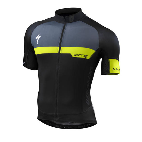 2016 Maillot Specialized Tirantes Mangas Cortas Amarillo Y Negro